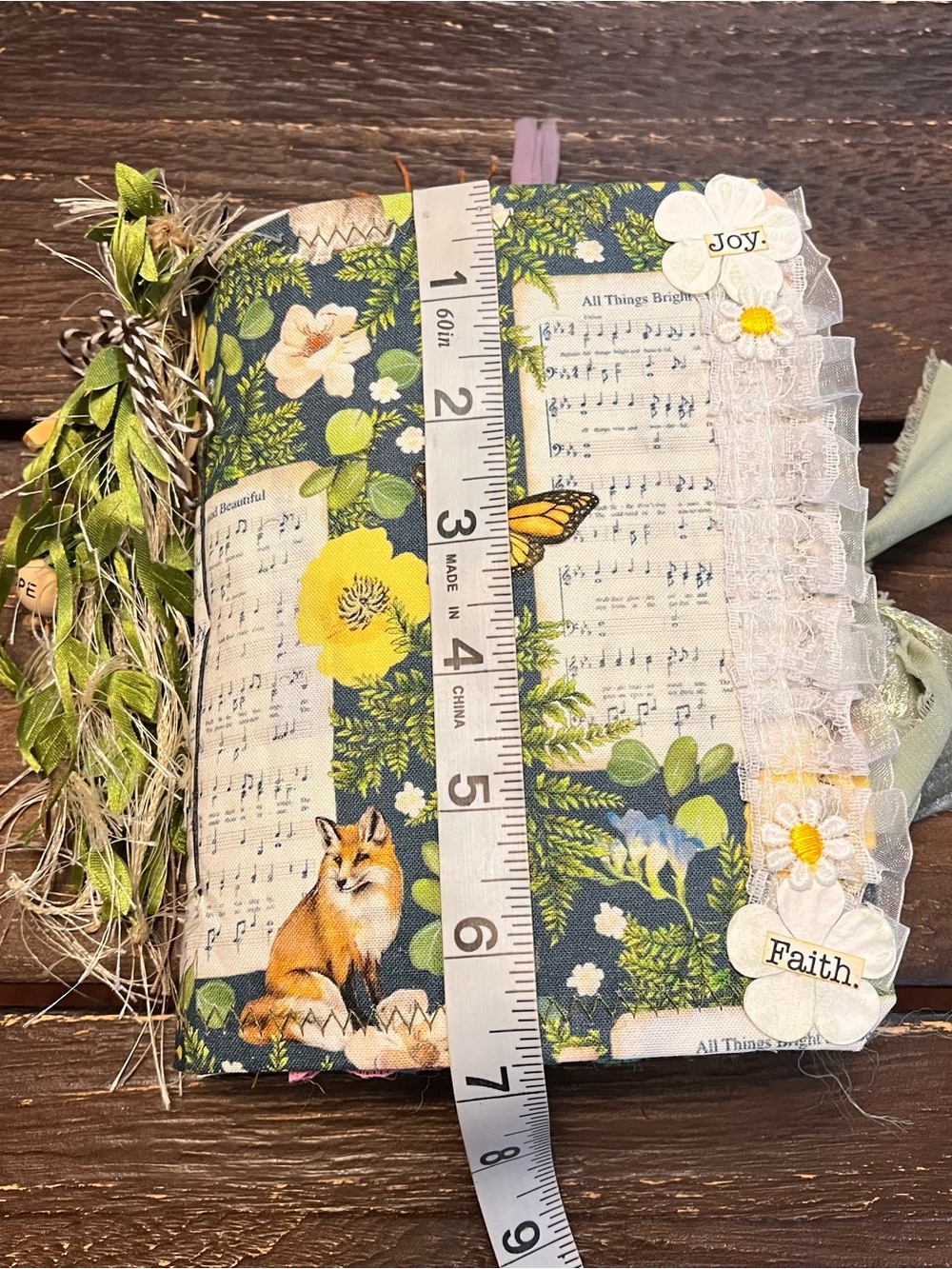 Small Chunky Junk Journal Nature Music Christian Faith Based Softcover 3 Sig - Picture 5 of 16